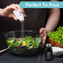 2 Pack Set, Salt and Pepper Shakers Glass Shaker with Stainless Steel Lid, Modern and Cute Farmhouse (Black and White)