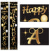 2 Pieces 80th Birthday Party Decorations, Cheers to 80 Years Banner, Welcome Porch Sign