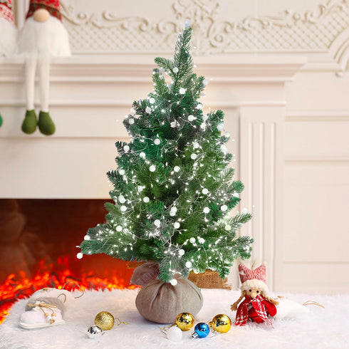 SNWLL 100 Battery Powered Fairy Lights with Remote, LED Cluster Lights Christmas Waterproof Twinkly Globe String Lights