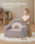 2-in-1 Blissful Diary Foldable Toddler Couch, Comfy Toddler Chair & Lounger for Reading,Playroom, Kids Couch Sofa