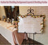 Fielegen 20 LED Rose Flower String Lights, 7.2ft Battery Powered Artificial Flower Garland for Home Garden