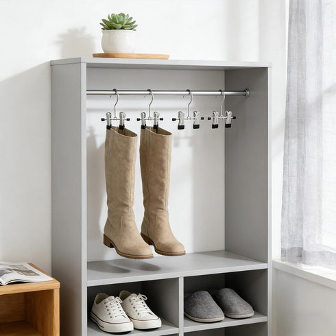 Vafon Set 6 Adjustable Stainless Steel Shoe Rack Pants Folder Multi-Functional Portable Travel Laundry Washing Machine