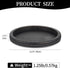 Counter Hanobe Decorative Coffee Table Tray: Modern Farmhouse Beaded Round Tray Decor Rich Dark Brown Circle Wooden