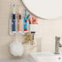 simpletome Adhesive Electric Toothbrush Holder, Wall Mounted Razor Hanger Bathroom Organizer (White)