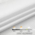 Home Queen Waffle Curtain Valance Window Treatment for Kitchen Bathroom, Set of 1, 60 X 16 Inch, Solid White