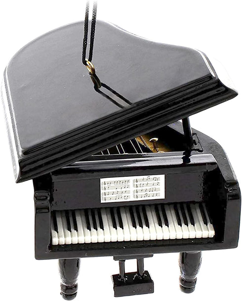 Broadway Gifts 3.5" Black Wood Grand Piano Ornament, Decoration for Piano Players