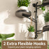 3 2 LASZOLA Rotating Plant Hangers Shelves Wall Mounted Indoor, Tier Metal Window Plant Hanging Holders, Morden