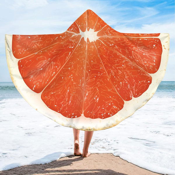 LIGUOGUO Hooded Oversized Beach Towel with Button 59x79 Extra Large Microfiber Wearable Towel