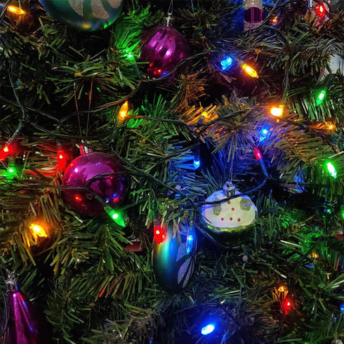 Christmas Lights 18ft Battery Operated String Lights with 50 LED, 8 Modes, Waterproof, Multi Color