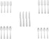 Amazon Basics 20-Piece Stainless Steel Flatware Set with Square Edge, Service for 4