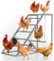 Chicken Perch for Coop with Ladder, Chicken Roosting Bars for Chickens in