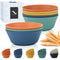 PYRMONT 36 OZ Cereal Bowls - Wheat Straw Bowls Set of 8, Reusable Soup Bowls, Microwave & Dishwasher Safe