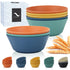 PYRMONT 36 OZ Cereal Bowls - Wheat Straw Bowls Set of 8, Reusable Soup Bowls, Microwave & Dishwasher Safe