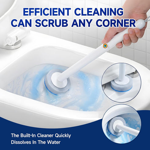 Set 48 Disposable Toilet Brush with Refills for Hygienic Bathroom Cleaning. Toilet Bowl Cleaner Wand Kit Used for Deep