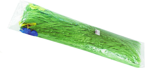Luau Grass Table Skirt, Natural Hawaiian Table Skirt, Tropical Party Decorations, 9 Feet x 29.5 Inch (Green)