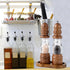 BINHAI Salt and Pepper Wood Mill Tray, Retro Colour Pepper Grinder Rest, Work Surface and Dining Table Protector