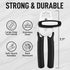 Zulay Kitchen Heavy Duty Stainless Steel Can Opener Manual with Large Bottle Opener - Rust Proof Manual Can Opener Smooth Edge and Easy Turn Knob, Soft Grip Handles - (Black)