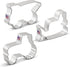 Ann Clark Construction Cookie Cutters 3-Pc. Set Made in USA, Bulldozer, Dump Truck, Tractor