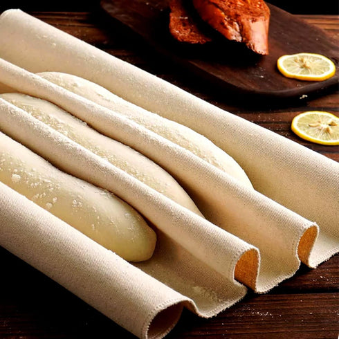 Proofing Cloth for Bread Baking, 2PCS 17x29 Inches Reusable Linen Cloth for Rolling Dough, Homemade Bread.