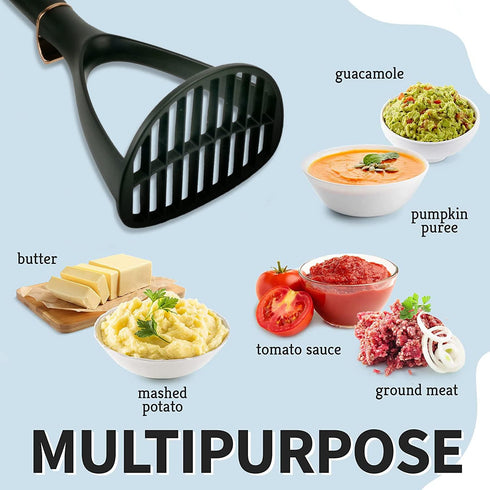 TENTA KITCHEN Good Grips Nylon Potato Masher, Professional Cooking Gadget for Non-Stick Cookware