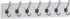 HBCY Creations Whitewash Solid Wood Wall Mounted Coat Rack with Shelf, 7 Hooks, 34" Long for Kitchen, Mudroom, Entryway