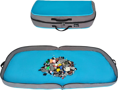 BBpara Toy Storage Organizer & Play Mat for Building Bricks & Blocks -