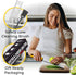 Stainless Steel Cheese and Citrus Zester Grater - Extra Sharp Blade for Lemons, Parmesan, Garlic, Chocolate