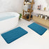 Buganda Bathroom Rug Mat 24x16, Extra Soft Peacock Blue Bath Mats, Non-Slip, Machine Washable for Floor
