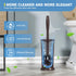 Set (2Pcs UPTRONIC Toilet Brush, Aluminum Alloy Toilet Brush and Holder with Long Handle Durable Bristles Toilet Bowl