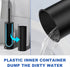 Set, 304 Black Toilet Brush and Holder Stainless Steel Heavy Duty Toilet Bowl Brush and Holder with Long Handle