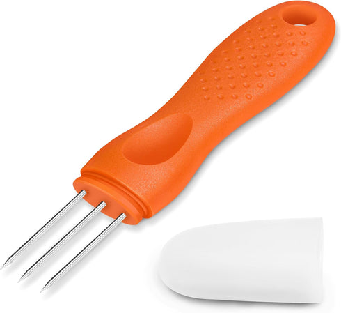 Wutfly Sausage Pricker Tool, 3-Prong Stainless Steel Air Release Poker for Casings, 5.5"
