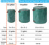 2 Pack 32 4 Gallons Reusable Yard Waste Bags with Zipper Lid Garden Waste Bags with Handles Outdoor Heavy Duty