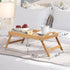 Bed Tray Table Folding Legs with Handles Breakfast Tray for Sofa Eating,Drawing,Platters Bamboo Serving Lap Desk Snack