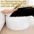 20x12 Inches Asuprui Ottoman Pouf Unstuffed Ottoman Foot Rest Floor Pouf Round Floor Bean Bag Chair No Filler Foot Rest