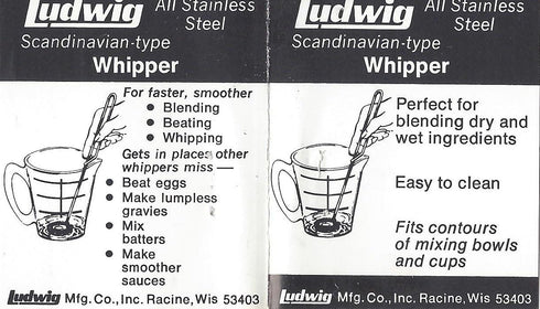 Small Whisk Mixer (Mini Whipper) - 100% Made in the USA