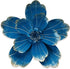 Metal Flower Wall Sculpture, 9.5" Rustic Modern Floral Artwork, Distressed 3D Layered Vintage Iron Flower Hanging Accent