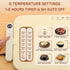 6 Setting 6 Upgrade Food Warming Mat - Electric Warming Tray with Temperature and Hours Timer,Full Surface Graphene