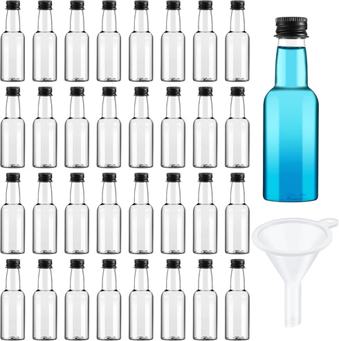 Tessco for you 75 Pack 1. 7oz Mini Plastic Liquor Bottles with