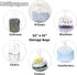 32x42 Inches Large Clear Plastic Storage Bags, Jumbo Bags for Blankets, Duvets, Pillows, Comforters, 5 Pieces