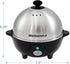 Elite Gourmet EGC-508 Rapid Egg Cooker - 7 Easy-To-Peel Hard, Medium, Soft Boiled Eggs, Poacher, Omelet Maker, Auto