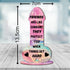 5.8in 2.8in) Friends Are Like Condoms (Multi-Coloured Marble Effect, Mdf Wood Small x - Birthday Gift for Female