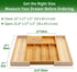 VaeFae Bamboo Silverware Drawer Organizer, Expandable Utensil Organizer with Knife Block, Cutlery Tray with Divider,