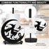 Halloween Paper Towel Holder, Black Witch Kitchen Decor Accessories for Home, Large Metal Stand for Countertop