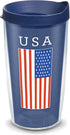 Tervis Americana USA Flag Double Walled Insulated Tumbler Travel Cup, Keeps Drinks Cold & Hot, 16oz, Classic