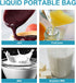 Nozzle Packaging 6.5 4 2.4 Inch DOITOOL Transparent Suction Seal Bag X X Reusable Leakproof Stand-up Beverage Pouch