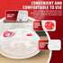 Flexzion 10 Inch Microwave Splatter Cover, BPA-Free, Adjustable Steam Vent, Dishwasher Safe