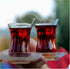 ums Turkish Tea Glass Set, Slim Waist Design, 12 Pieces for 6 People, Includes Glasses & Saucers