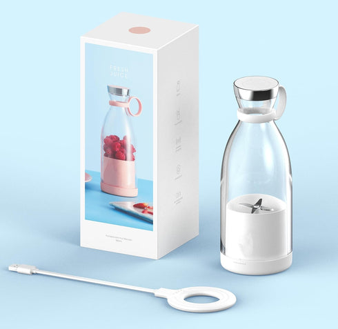 OTPEIR Personal Size Blender, Portable Battery Powered USB Blender (Pink)