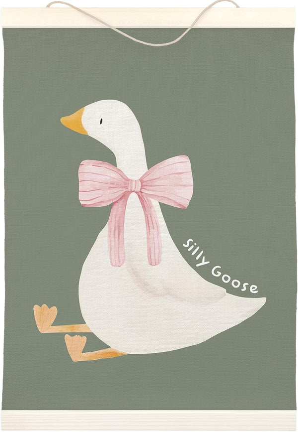LKETW Silly Goose Wall Art Poster Hanger Frame 12x16 inch, Goose Decor,