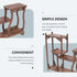 Wood Display Stand, Antique Wooden Display Shelf, Freestanding Small Bookshelf Desk Organizer for Home Office